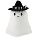 Ghost Zip-Along Plush Toy 5.25 Inch Soft Halloween Stuffed Ghost with Cute Friendly Design.