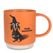 Hallmark Happy Hallowiener 16 oz. ceramic Halloween mug featuring an adorable dachshund design with a festive Halloween theme, perfect for coffee, tea, and seasonal beverages.