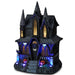 Hauntsville Collection Vampire Manor 9.75-inch Halloween tabletop decoration featuring a gothic haunted mansion with built-in light and spooky sound