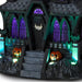 Hauntsville Collection Vampire Manor 9.75-inch Halloween tabletop decoration featuring a gothic haunted mansion with built-in light and spooky sound