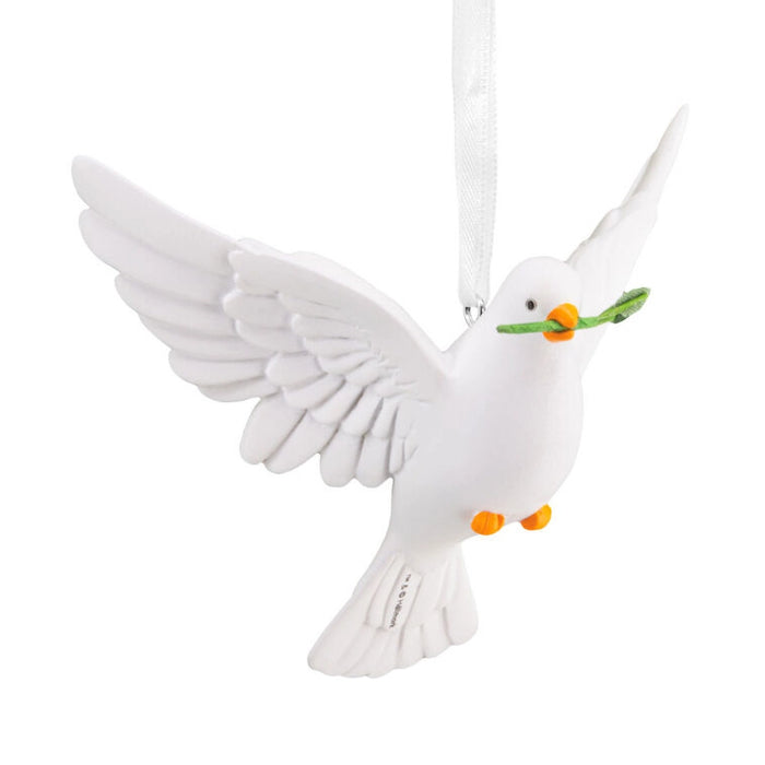 Beautiful White Dove ornament for the holidays