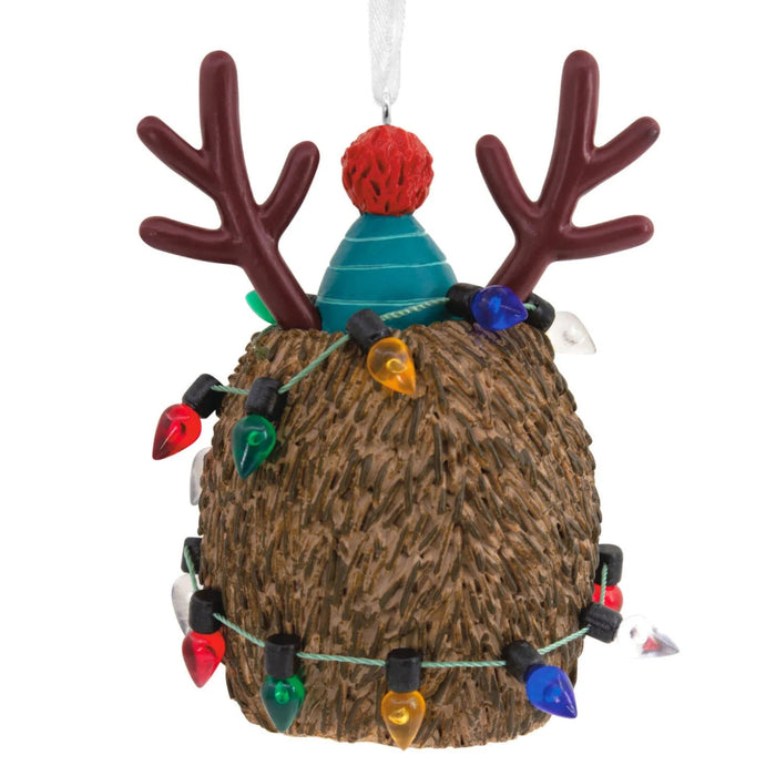 Hallmark Festive Hedgehog ornament featuring a cute hedgehog in a holiday design