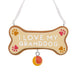Hallmark I Love My Granddog Christmas Ornament, Dog Bone Cookie Design with Paw Prints and Tennis Ball Charm, Dog Lover Resin Tree Decoration