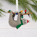 Hallmark Festive Sloth Christmas Ornament, Cute Sloth Hanging on Tree Branch, Whimsical Animal-Themed Christmas Tree Decoration