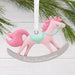 Hallmark Baby Girl's First Christmas 2026 Rocking Horse Ornament, Pink Rocking Horse with Green Saddle and Reins, Resin Christmas Keepsake