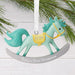 Hallmark Baby Boy's First Christmas 2026 Rocking Horse Ornament, Mint Green Horse with Yellow Saddle, Baby's First Christmas Resin Keepsake