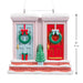Hallmark Warm Homes Good Neighbors Christmas Ornament, Blue and Red Front Doors with Holiday Wreaths, Heartfelt Resin Tree Decoration