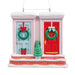 Hallmark Warm Homes Good Neighbors Christmas Ornament, Blue and Red Front Doors with Holiday Wreaths, Heartfelt Resin Tree Decoration