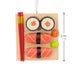 Hallmark Sushi Christmas Ornament with Sushi Rolls, Tuna, Ginger, Wasabi and Chopsticks, Food-Themed Resin Tree Decoration