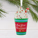 Hallmark But First Christmas Coffee Ornament, Festive To-Go Coffee Cup with Whipped Cream and Candy Cane, Cute Resin Christmas Tree Decoration