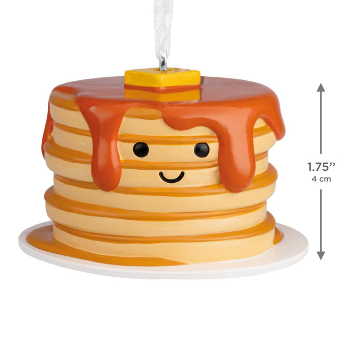 Hallmark Friendly Pancake Stack Christmas Ornament with Butter and Syrup, Cute Breakfast Food-Themed Resin Tree Decoration