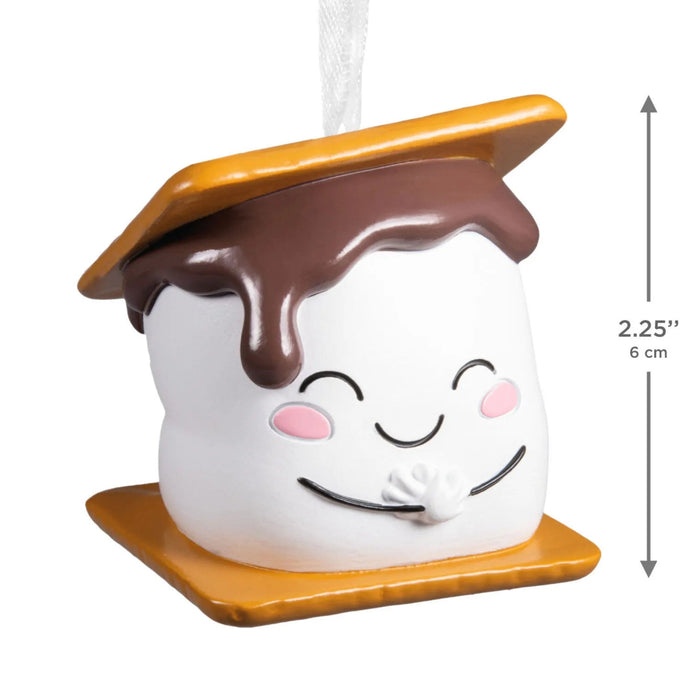 Hallmark S'mores Christmas Ornament with Marshmallow, Graham Crackers and Chocolate, Cute Food-Themed Resin Tree Decoration