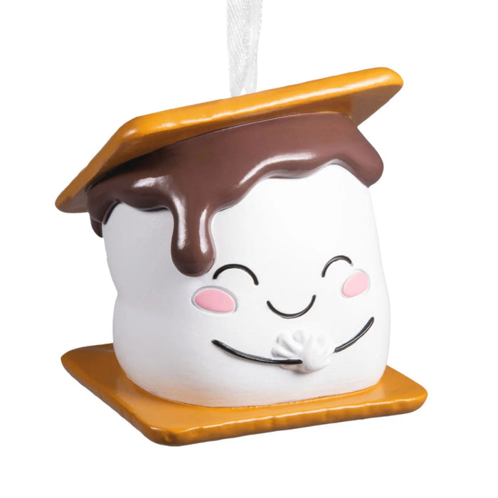 Hallmark S'mores Christmas Ornament with Marshmallow, Graham Crackers and Chocolate, Cute Food-Themed Resin Tree Decoration
