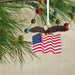 Hallmark Bald Eagle With American Flag Christmas Ornament, Patriotic Resin Eagle Tree Decoration for Veterans and Military Families