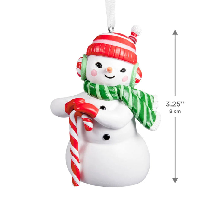 Hallmark Festive Snowman Christmas ornament featuring a cheerful snowman design for holiday tree décor