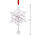 Hallmark Dimensional Snowflake 2026 Christmas ornament featuring a layered white snowflake design with a year-dated 2026 charm.