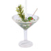 Hallmark Festive Martini Glass Christmas ornament featuring a detailed martini glass with green olives and an evergreen sprig.