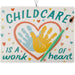 Hallmark Childcare Is a Work of Heart Christmas ornament for childcare providers and caregivers
