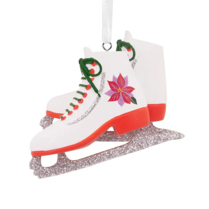 Ice Skates Hallmark Ornament featuring a detailed pair of ice skates for festive Christmas tree décor.