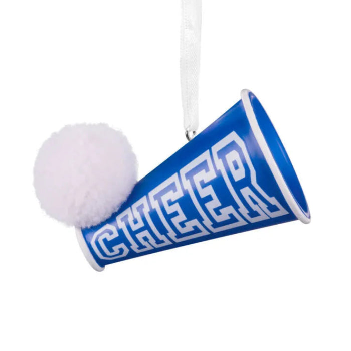 Cheer Megaphone Hallmark Ornament featuring a classic megaphone design for cheerleaders and sports fans.