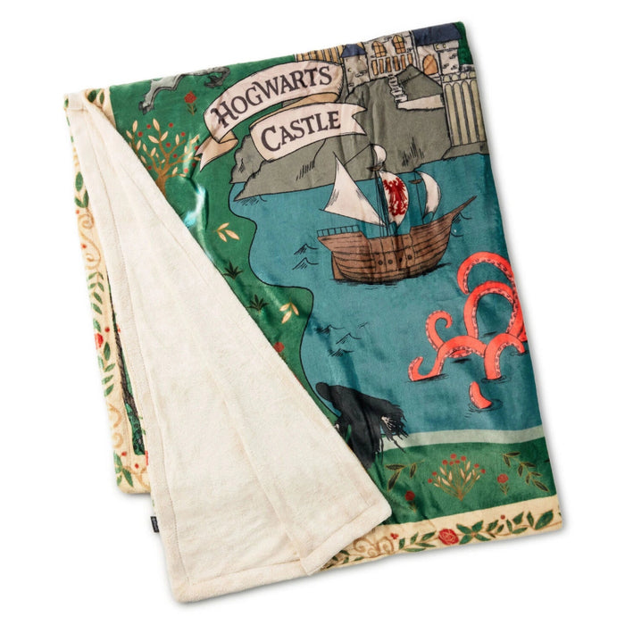 Harry Potter™ Marauder's Map Throw Blanket 50x60 Soft Cozy Fleece Blanket
