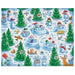 Snowball Fight! 1000-piece jigsaw puzzle featuring a lively winter scene with people enjoying a playful snowball fight.