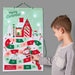 Santa Christmas countdown calendar with festive design, lights, and sound for holiday tabletop décor