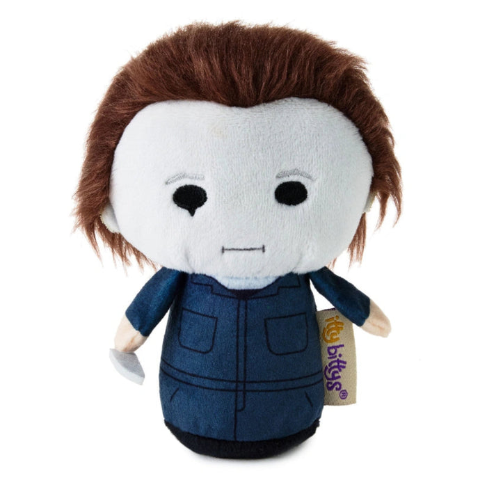This Hallmark itty bittys® Halloween II Michael Myers Plush brings the legendary horror movie character to life in an adorable collectible design. 