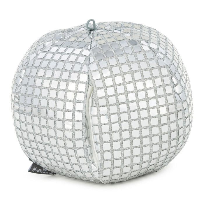 Small Disco Ball Plush With Sound, 6"