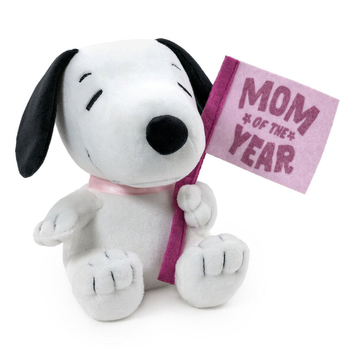 Snoopy Mother's Day Plush With Flag, 6.5