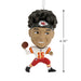 NFL Kansas City Chiefs Patrick Mahomes II bobblehead-style Hallmark ornament featuring the football star in team-inspired design.