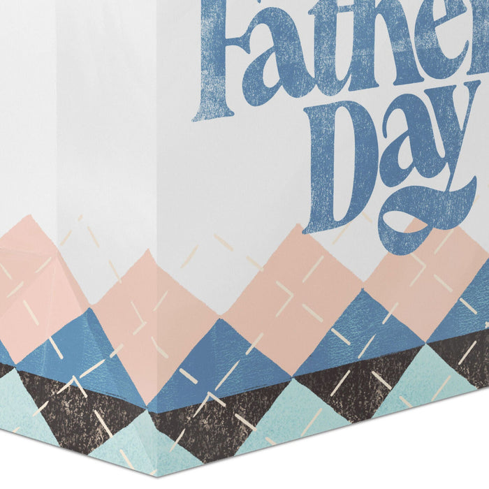 Hallmark : 13" Happy Father's Day Argyle Large Gift Bag