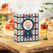 Blue Ribbon on Basketweave Medium Father's Day Gift Bag