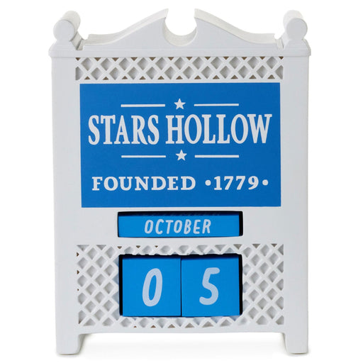 Hallmark : Gilmore Girls Stars Hollow Town Sign Perpetual Calendar