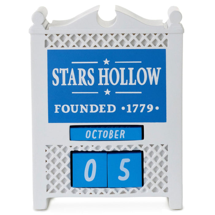 Hallmark : Gilmore Girls Stars Hollow Town Sign Perpetual Calendar