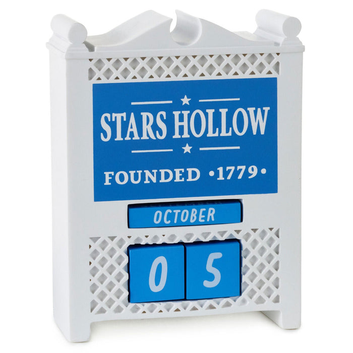 Hallmark : Gilmore Girls Stars Hollow Town Sign Perpetual Calendar