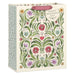 Large ivory Mother’s Day gift bag with vintage botanical illustration, symmetrical leaves and flowers, trellis‑patterned gussets, linen‑textured finish, and round “Happy Mother’s Day” tag