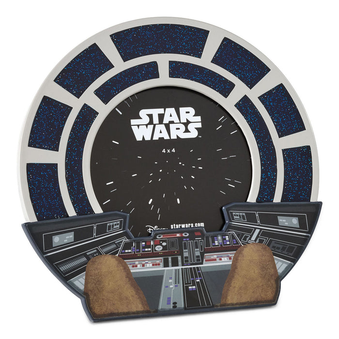 Hallmark : Star Wars™ Millennium Falcon™ Round Picture Frame, 4x4