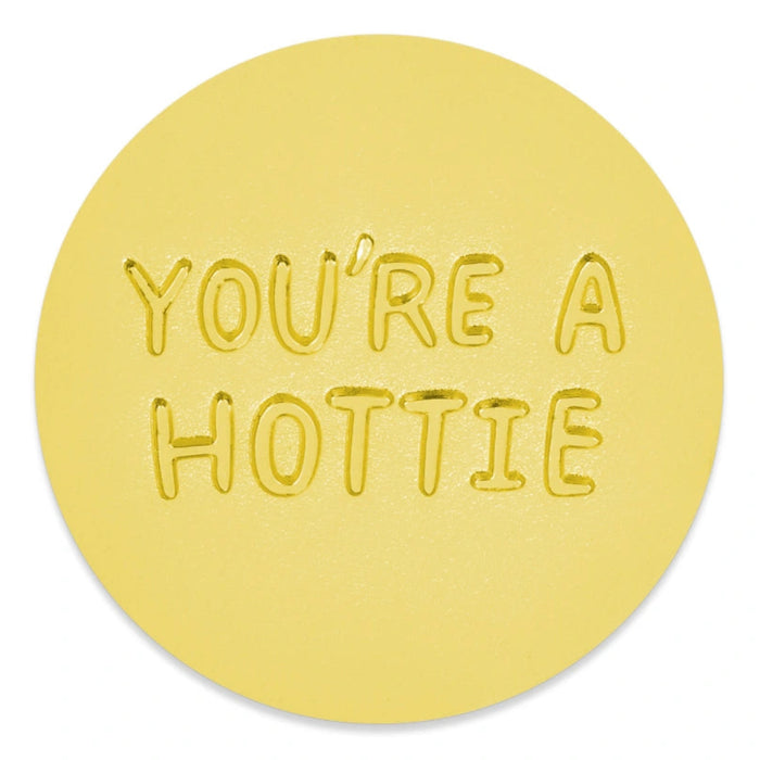 Hallmark You're a Hottie Hot Sauce Metal Pocket Token with fun hot sauce design and inspirational message