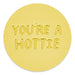 Hallmark You're a Hottie Hot Sauce Metal Pocket Token with fun hot sauce design and inspirational message