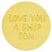 Hallmark : Love You a Ship Ton Boat Metal Pocket Token