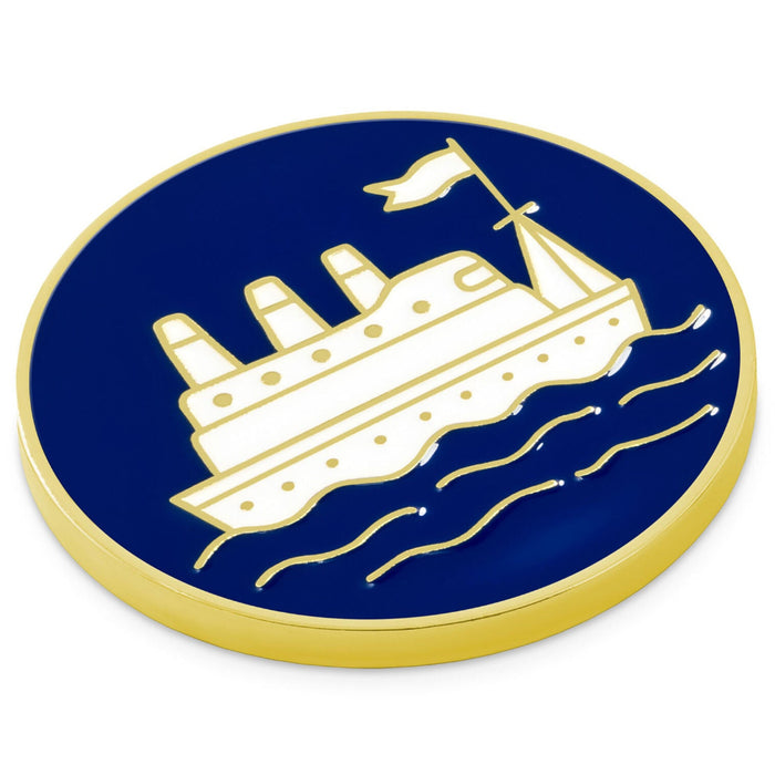 Hallmark : Love You a Ship Ton Boat Metal Pocket Token