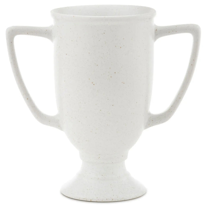 Back of ceramic trophy