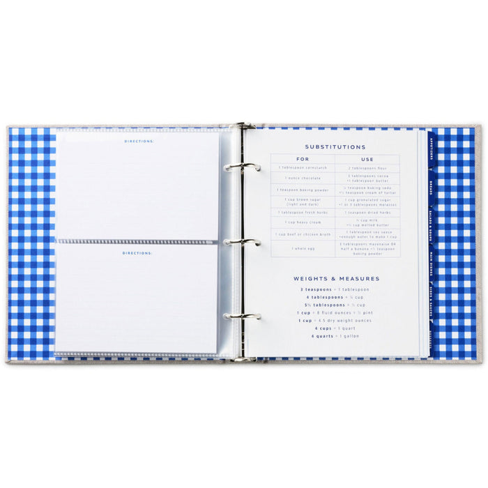 Family Recipes Customizable Recipe Binder
