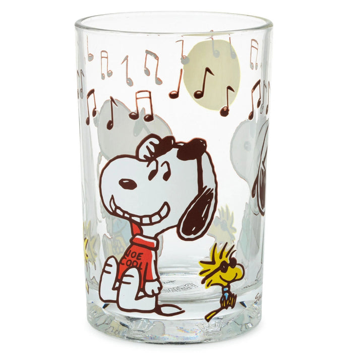 Peanuts® Joe Cool Collectible 13.5 oz. clear drinking glass featuring Snoopy as Joe Cool with licensed Peanuts artwork on durable glass drinkware.