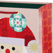 9.6-inch medium Christmas gift bag featuring a glittery quilted Santa design with an included gift tag.