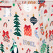 Jumbo blush Christmas gift bag featuring cozy seasonal icons for festive holiday gift giving