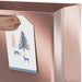 6.5-inch rose gold Peace on Earth Christmas gift bag with gift tag for small holiday presents