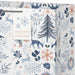 15-inch extra-deep white Christmas gift bag featuring a classic winter toile design and gift tag.