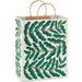 13-inch large Christmas gift bag featuring a modern holly design.